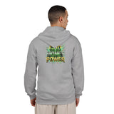 Money Power Zip Hoodie — Graphic Green Explosion Full‑Zip Sweatshirt
