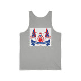 Patriotic 'God, Money, Power' Tank Top — American Flag Angel Graphic