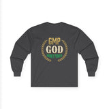 Money Power Long Sleeve Tee — “GMP GOD” Laurel Graphic