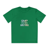 Youth Competitor Tee — "GMP GOD" Motivational Youth T‑Shirt