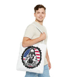 Patriotic 'God Money Power' Tote Bag - Americana Streetwear Canvas Tote