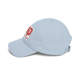 God Money Power Dad Cap – White Embroidered GMP Baseball Hat