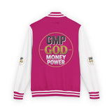 Letterman Jacket — GMP GOD Money Power Red & White Varsity Jacket