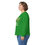 GMP (God Money Power) Long Sleeve Tee — Gold Logo Faith Streetwear