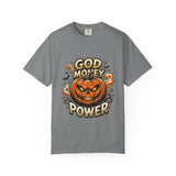 God Money Power- Halloween Pumpkin Graphic T-Shirt