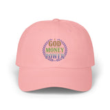 God Money Power Embroidered Dad Cap