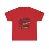 Inspirational Graphic Tee — "Put God First, Hustle for the Money, Put Yourself in Power"
