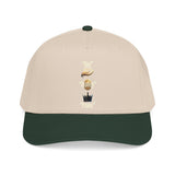 Vertical Wildlife Icons Mid-Profile Baseball Cap — Nature Lover Trucker Hat