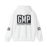 GMP "God Money Power" Hoodie – Bold Black Logo Pullover