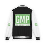 Letterman Jacket — GMP 'God Money Power' Black & White Varsity Jacket