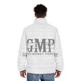 God Money Power Puffer Jacket — Men's Logo Quilted Coat