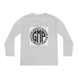 Youth Long Sleeve Tee — "GMP" Good Money Power Circular Logo