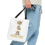 God Money Power Tote Bag — Inspirational Faith & Prosperity Canvas Tote