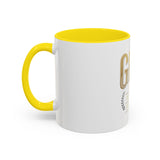GMP Gold Accent Coffee Mug – "God Money Power" Inspirational Ceramic Cup