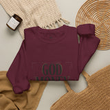 Crewneck Sweatshirt — "GOD MONEY POWER" Bold Typography Pullover