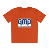 GMP "God Money Power" Youth Tee - Athletic Faith-Based Logo Shirt