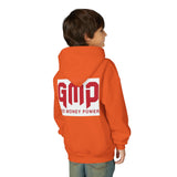 Youth Hoodie - GMP (God Money Power) Bold Red Graphic
