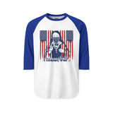 Patriotic Bandana Portrait Raglan Shirt — "Cash Money Power" Graphic