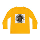 Youth Long Sleeve Tee — "GMP" Good Money Power Circular Logo