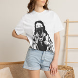 T-Shirt — 'God Money Power' Graphic Tee (Bandana Madonna Front)