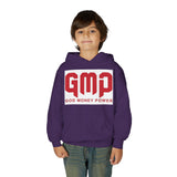 Youth Hoodie - GMP (God Money Power) Bold Red Graphic
