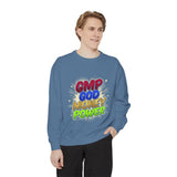 GMP God Money Power Colorblock Sweatshirt — Inspirational Faith & Hustle Crewneck