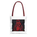 Red Occult Saint Tote Bag – Gothic Graphic AOP Tote