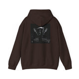 Angel Of Death Hoodie — Gothic Black & White Graphic Sweatshirt