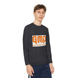 GMP "God Money Power" Youth Long Sleeve Tee - Orange Logo