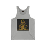 Religious Icon Tank Top — Gold Madonna Graphic Jersey Tank