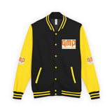 Letterman Jacket — "GMP (God Money Power)" Red & White Varsity Jacket