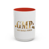 God Money Power (GMP) Accent Coffee Mug — Inspirational Religious Coffee Cup