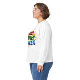 God Money Power Long Sleeve Tee — Inspirational Faith & Wealth Graphic Shirt