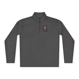 Quarter-Zip Pullover — "God Money Power" Skull Graphic