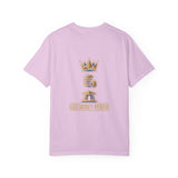 God Money Power T-Shirt — Crown & Coins Faith-Inspired Graphic Tee
