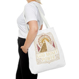Tote Bag — 'God Money & Power' Pyramid Graphic Tote