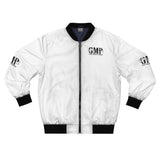 GMP 'God Money Power' White Bomber Jacket — Streetwear Logo Jacket