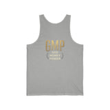 GMP (God Money Power) Gold Logo Tank Top — Inspirational Faith & Hustle Sleeveless Shirt