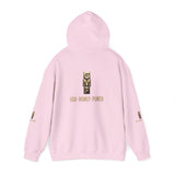 God • Money • Power Hoodie — Gold Block Logo Pullover