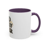 God Money Power Accent Coffee Mug — Inspirational Faith & Prosperity Ceramic Mug (11/15oz)