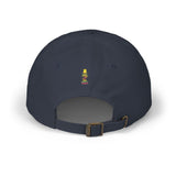 Dad Cap — Cute Floral Bear Stack “Power” Embroidery (Classic Baseball Hat)