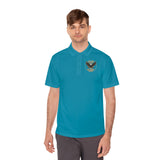 Eagle Logo Polo Shirt — "God Money Power (GMP)" Chest & Back Athletic Polo
