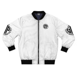 God Money Power Bomber Jacket — White Logo Men's Bomber