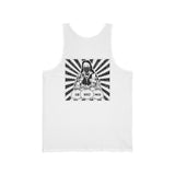 Tank Top — Retro Drummer Design "Caj, Rocket, Power" Vintage Band Graphic