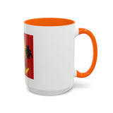 God Money Power Coffee Mug — Bold Red Retro Palm Design (11/15oz)