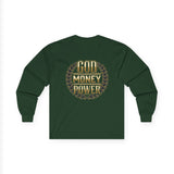 God Money Power Long Sleeve Tee