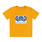 GMP "God Money Power" Youth Tee - Athletic Faith-Based Logo Shirt