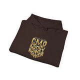 GMP "Good Money Power" Hoodie — Retro 3D Gold Logo Pullover