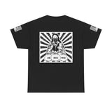 T-Shirt — 'God Money Power' Retro Buddha Graphic Tee
