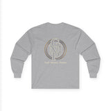 Long Sleeve Tee — Gold Monogram GMP Logo “God, Money, Power”